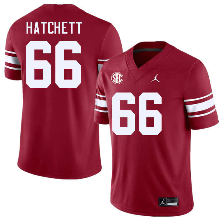 Men #66 Geirean Hatchett Oklahoma Sooners 2024 SEC Conference College Football Jerseys-Throwback